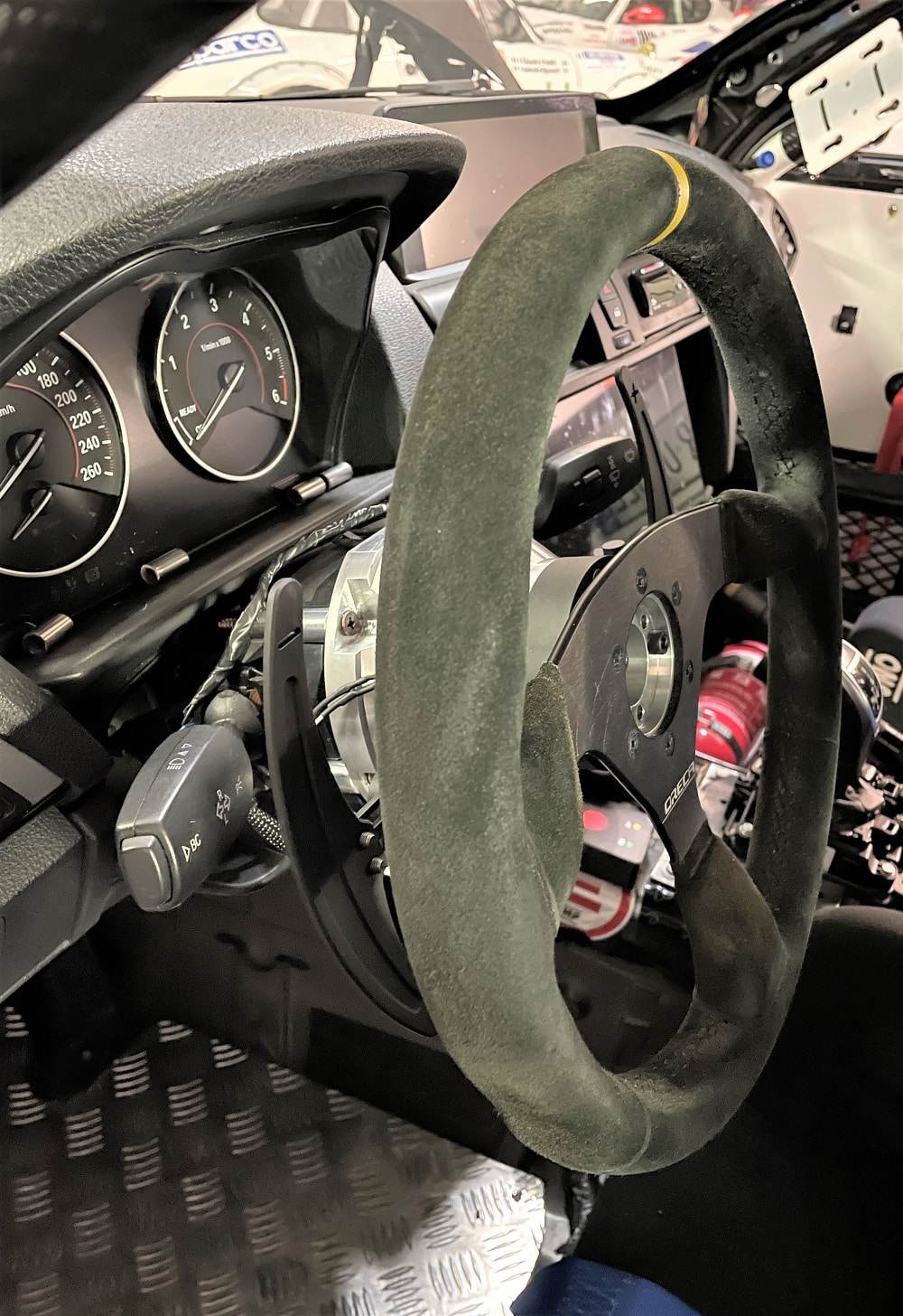 Kit cambio al volante Spacershop in alluminio per conversione auto da corsa uso pista rally