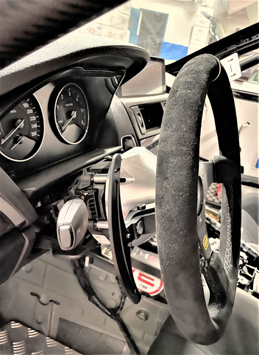 Kit Spacershop cambio al volante in alluminio per conversione auto da corsa